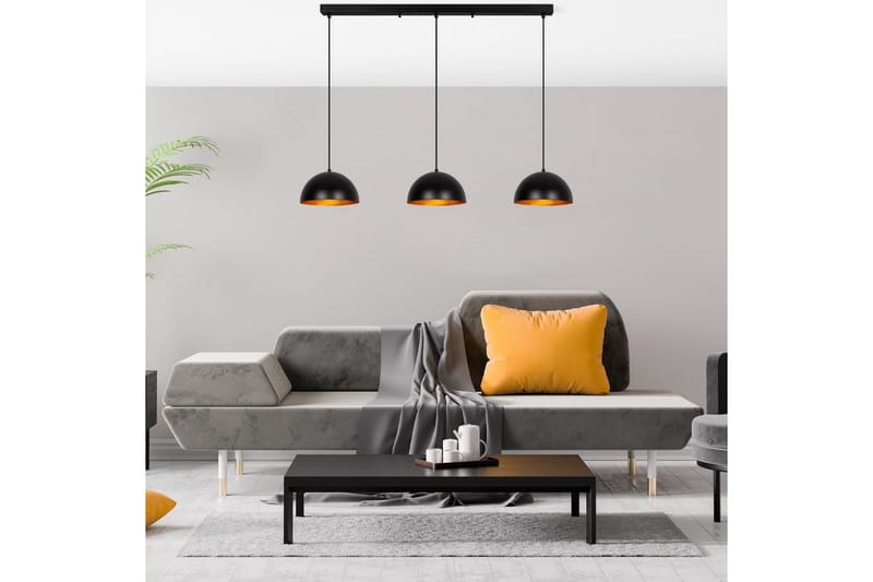 Lysekrone Brena Svart Tre Sokkel - 140 x 30 x 111 cm - Belysning - Innendørsbelysning & Lamper - Vinduslampe