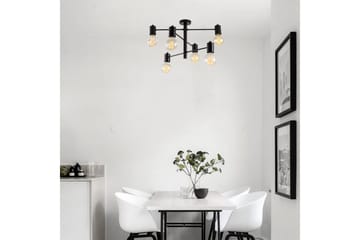 Lysekrone Hexaia Ned Svart - Svart - Belysning - Innendørsbelysning & Lamper - Vinduslampe