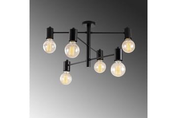 Lysekrone Hexaia Ned Svart - Svart - Belysning - Innendørsbelysning & Lamper - Vinduslampe