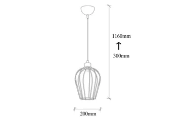 Lysekrone Majrulali Svart Enkeltkontakt - Enkeltkontakt - Belysning - Innendørsbelysning & Lamper - Vinduslampe