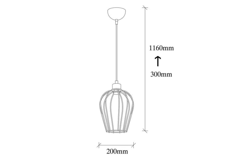 Lysekrone Majrulali Svart Enkeltkontakt - Enkeltkontakt - Belysning - Innendørsbelysning & Lamper - Vinduslampe