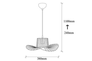 Lysekrone Majrulato Svart - Diameter: 38 cm - Belysning - Innendørsbelysning & Lamper - Vinduslampe