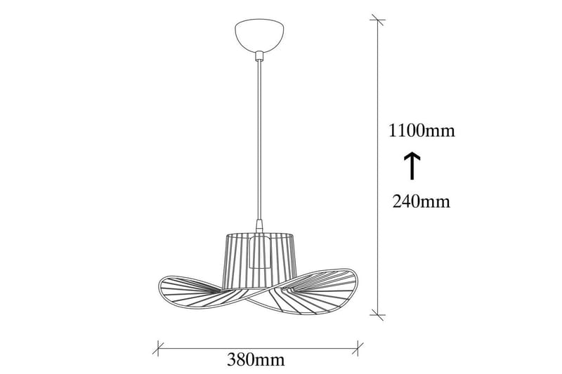 Lysekrone Majrulato Svart - Diameter: 38 cm - Belysning - Innendørsbelysning & Lamper - Vinduslampe