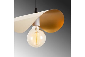 Lysekrone Sugana Kurvet Hvit / Gull - Hvit / Gull - Belysning - Innendørsbelysning & Lamper - Vinduslampe