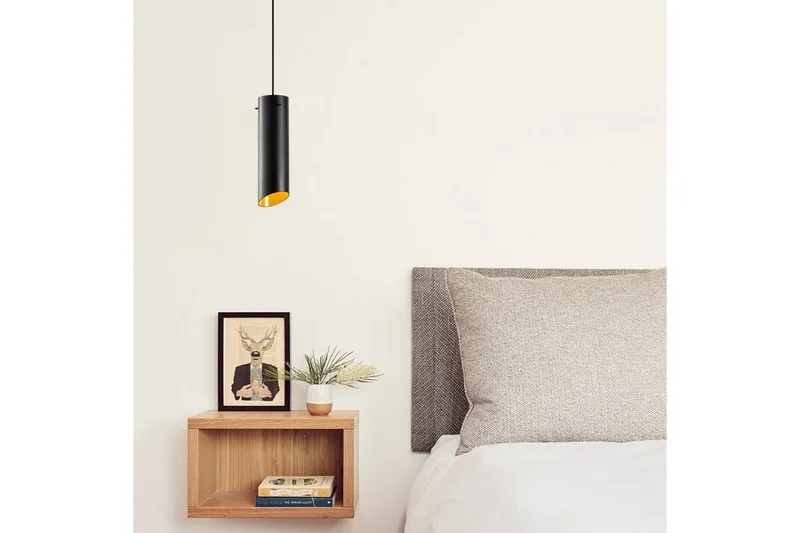 Lysekrone Sugana Svart / Gul - Svart/Gul - Belysning - Innendørsbelysning & Lamper - Vinduslampe