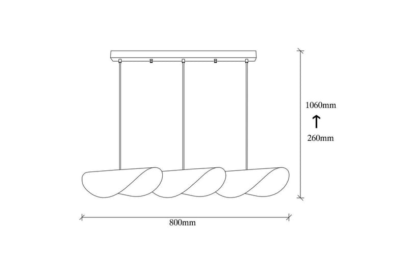 Lysekrone Sugana Three Hvit / Gull - Gull/Hvit - Belysning - Innendørsbelysning & Lamper - Vinduslampe
