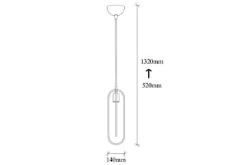 Lysekrone Pindor Sibgle Svart / Gull - Gull/Svart - Belysning - Innendørsbelysning & Lamper - Vinduslampe
