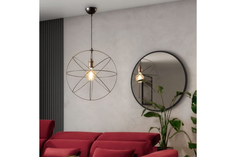 Olinto Pendellampe Rund - Svart - Belysning - Innendørsbelysning & Lamper - Vinduslampe