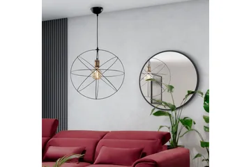 Olinto Pendellampe Rund - Svart - Belysning - Innendørsbelysning & Lamper - Vinduslampe