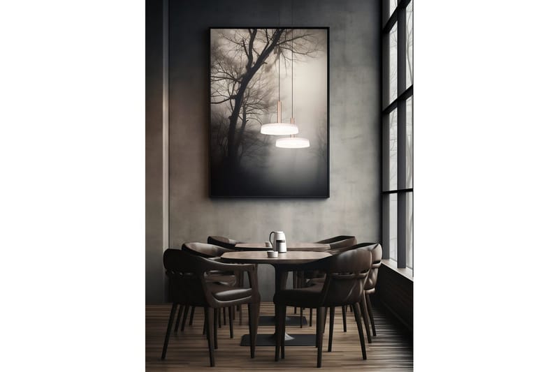 Pendel TRIO Celeste 1-del, Matt svart/hvit/kaffebrun - 1-del, Matt svart/hvit/kaffebrun - Belysning - Innendørsbelysning & Lamper - Vinduslampe