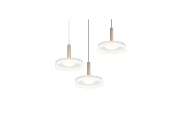 Pendel TRIO Celeste 3-delt, Matt svart/hvit/kaffebrun - 3-delt, Matt svart/hvit/kaffebrun - Belysning - Innendørsbelysning & Lamper - Vinduslampe