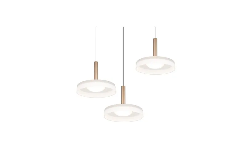 Pendel TRIO Celeste 3-delt, Matt svart/hvit/kaffebrun - 3-delt, Matt svart/hvit/kaffebrun - Belysning - Innendørsbelysning & Lamper - Vinduslampe