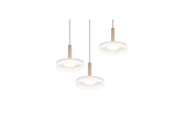 Pendel TRIO Celeste 3-delt, Matt svart/hvit/kaffebrun - 3-delt, Matt svart/hvit/kaffebrun - Belysning - Innendørsbelysning & Lamper - Vinduslampe