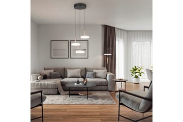 Pendel TRIO Celeste 3-delt, Matt svart/hvit/kaffebrun - 3-delt, Matt svart/hvit/kaffebrun - Belysning - Innendørsbelysning & Lamper - Vinduslampe