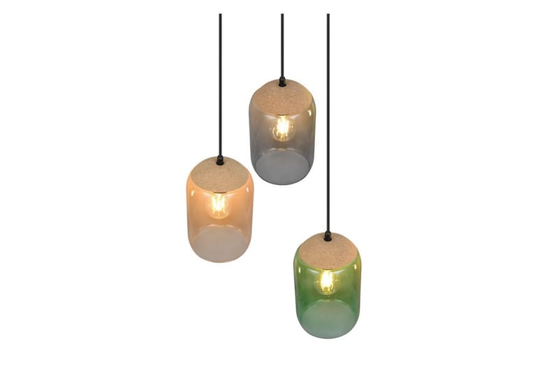 Pendel TRIO Cork 3-delt - 3-delt - Belysning - Innendørsbelysning & Lamper - Vinduslampe