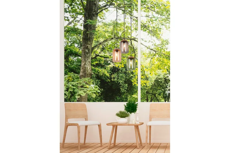 Pendel TRIO Cork 3-delt - 3-delt - Belysning - Innendørsbelysning & Lamper - Vinduslampe