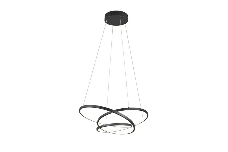 Pendel TRIO Darvin 64 cm, Matt svart - 64 cm, Matt svart - Belysning - Innendørsbelysning & Lamper - Vinduslampe