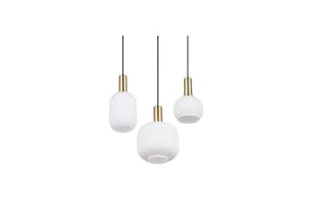 Pendel TRIO Diva 3-delt, Matt messing/hvit - 3-delt, Matt messing/hvit - Belysning - Innendørsbelysning & Lamper - Vinduslampe