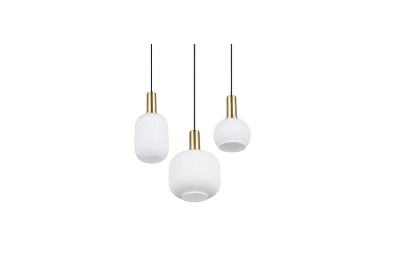 Pendel TRIO Diva 3-delt, Matt messing/hvit - 3-delt, Matt messing/hvit - Belysning - Innendørsbelysning & Lamper - Vinduslampe