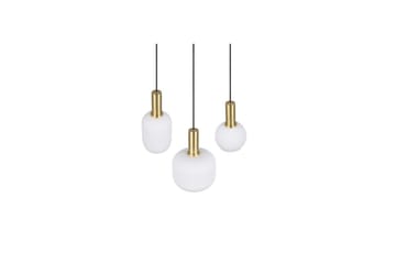 Pendel TRIO Diva 3-delt, Matt messing/hvit - 3-delt, Matt messing/hvit - Belysning - Innendørsbelysning & Lamper - Vinduslampe