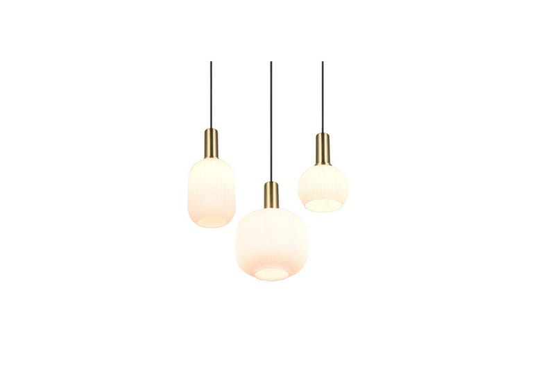 Pendel TRIO Diva 3-delt, Matt messing/hvit - 3-delt, Matt messing/hvit - Belysning - Innendørsbelysning & Lamper - Vinduslampe
