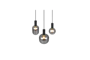 Pendel TRIO Diva 3-delt, Matt svart/krom - 3-delt, Matt svart/krom - Belysning - Innendørsbelysning & Lamper - Vinduslampe