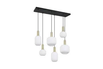 Pendel TRIO Diva 6-deler, Matt messing/hvit - 6-deler, Matt messing/hvit - Belysning - Innendørsbelysning & Lamper - Vinduslampe