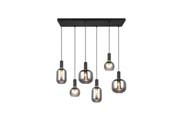 Pendel TRIO Diva 6-deler, Matt svart/krom - 6-deler, Matt svart/krom - Belysning - Innendørsbelysning & Lamper - Vinduslampe