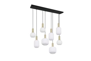 Pendel TRIO Diva 8-delt, Matt messing/hvit - 8-delt, Matt messing/hvit - Belysning - Innendørsbelysning & Lamper - Vinduslampe