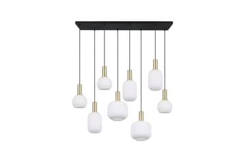 Pendel TRIO Diva 8-delt, Matt messing/hvit - 8-delt, Matt messing/hvit - Belysning - Innendørsbelysning & Lamper - Vinduslampe