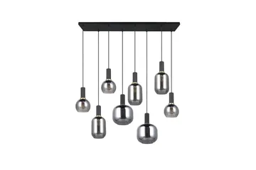 Pendel TRIO Diva 8-delt, Matt svart/krom - 8-delt, Matt svart/krom - Belysning - Innendørsbelysning & Lamper - Vinduslampe