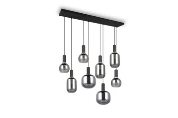 Pendel TRIO Diva 8-delt, Matt svart/krom - 8-delt, Matt svart/krom - Belysning - Innendørsbelysning & Lamper - Vinduslampe