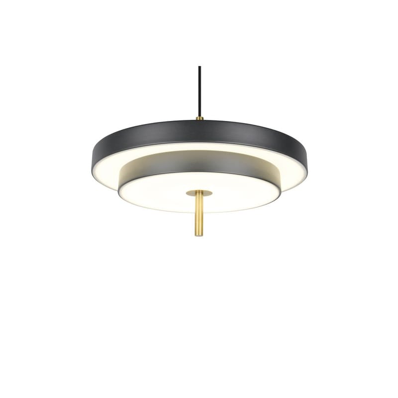 Pendel TRIO Keaton - 1 lampe 40 cm/mattsvart/messing - Belysning - Innendørsbelysning & Lamper - Vinduslampe