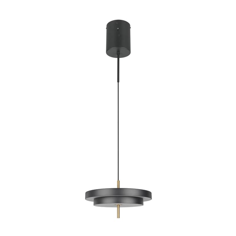 Pendel TRIO Keaton - 1 lampe 40 cm/mattsvart/messing - Belysning - Innendørsbelysning & Lamper - Vinduslampe