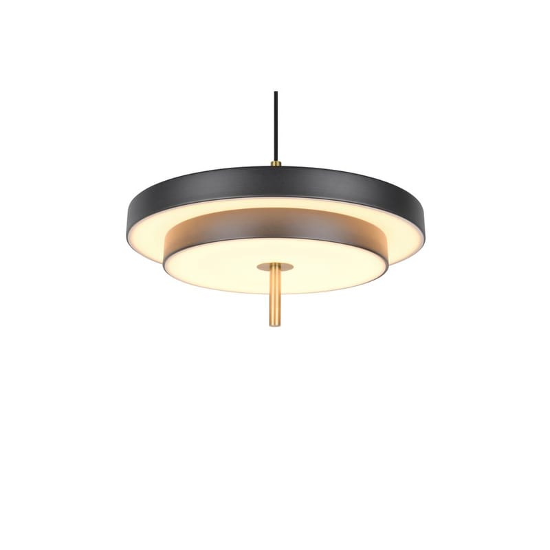 Pendel TRIO Keaton - 1 lampe 40 cm/mattsvart/messing - Belysning - Innendørsbelysning & Lamper - Vinduslampe