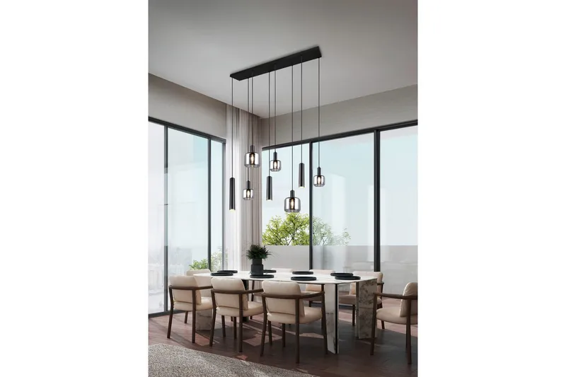 Pendel TRIO Mataro 8-delt - 8-delt - Belysning - Innendørsbelysning & Lamper - Vinduslampe