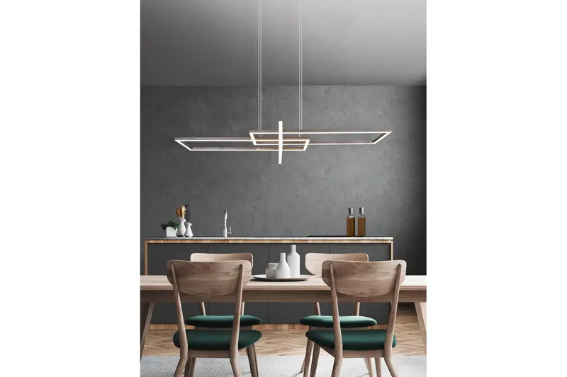 Pendel TRIO Salinas Børstet stål - Børstet stål - Belysning - Innendørsbelysning & Lamper - Vinduslampe