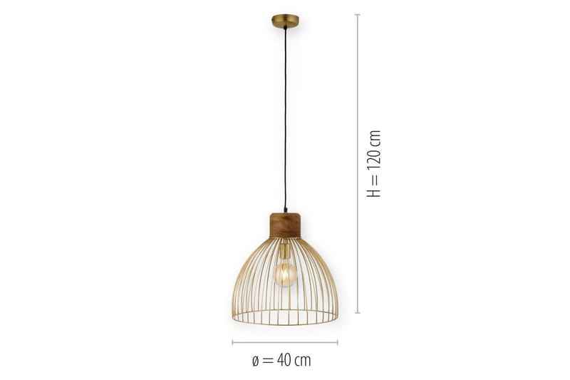 Pendellampe Alami - 40x120x40 cm - Belysning - Innendørsbelysning & Lamper - Vinduslampe