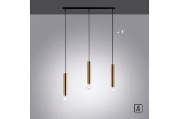 Pendellampe Bruna - 6x120x65 cm, Messing Matt - Belysning - Innendørsbelysning & Lamper - Vinduslampe