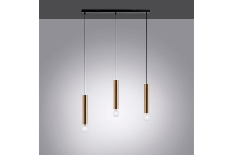 Pendellampe Bruna - 6x120x65 cm, Messing Matt - Belysning - Innendørsbelysning & Lamper - Vinduslampe
