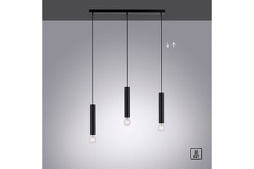 Pendellampe Bruna - 6x120x65 cm, Svart - Belysning - Innendørsbelysning & Lamper - Vinduslampe