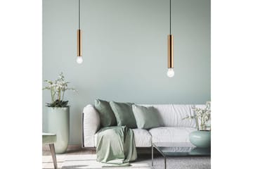 Pendellampe Bruna - 9x120x9 cm, Messing Matt - Belysning - Innendørsbelysning & Lamper - Vinduslampe