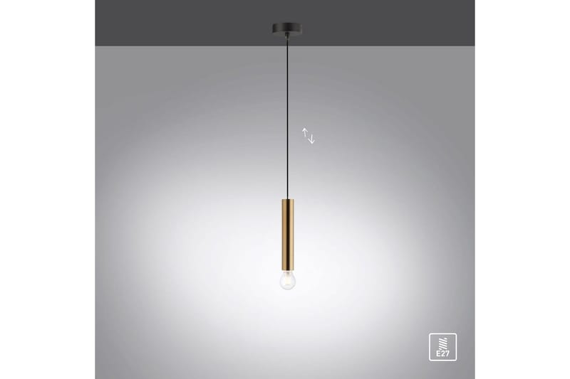 Pendellampe Bruna - 9x120x9 cm, Messing Matt - Belysning - Innendørsbelysning & Lamper - Vinduslampe