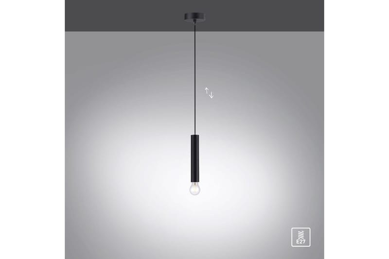 Pendellampe Bruna - 9x120x9 cm, Svart - Belysning - Innendørsbelysning & Lamper - Vinduslampe