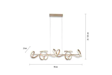 Pendellampe Curls - 21x135x99 cm - Belysning - Innendørsbelysning & Lamper - Vinduslampe