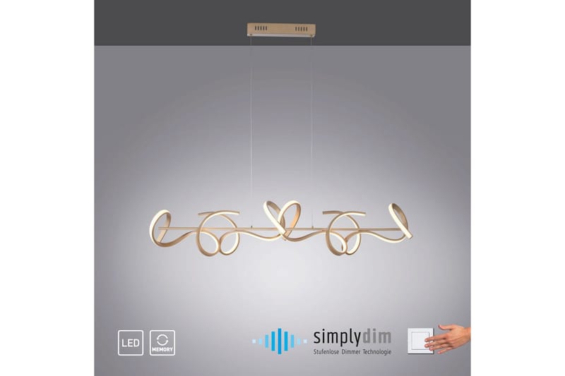 Pendellampe Curls - 21x135x99 cm - Belysning - Innendørsbelysning & Lamper - Vinduslampe
