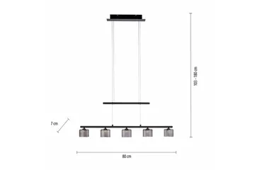 Pendellampe Hydra - Svart - Belysning - Innendørsbelysning & Lamper - Vinduslampe