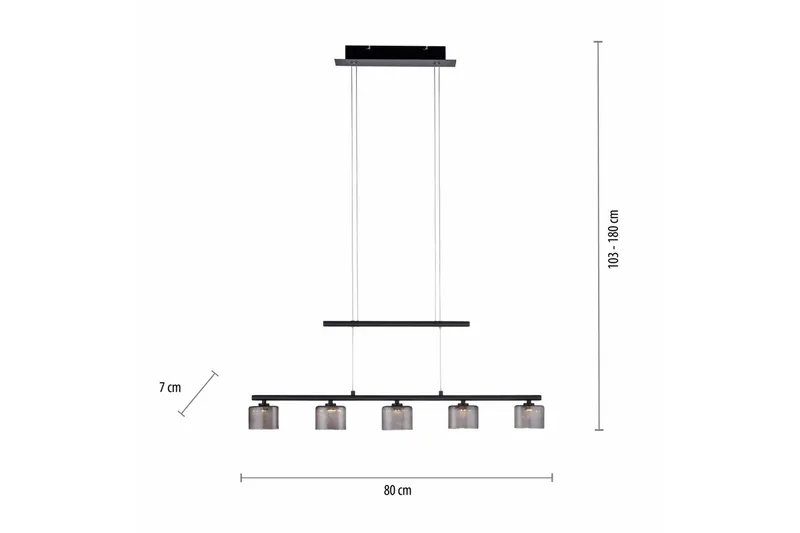 Pendellampe Hydra - Svart - Belysning - Innendørsbelysning & Lamper - Vinduslampe