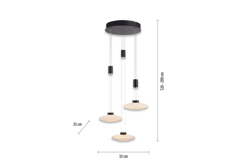 Pendellampe Lautada - 56x200x56 cm - Belysning - Innendørsbelysning & Lamper - Vinduslampe