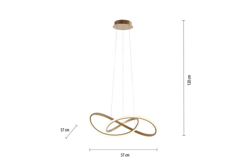 Pendellampe Maria - 57x120x57 cm - Belysning - Innendørsbelysning & Lamper - Vinduslampe